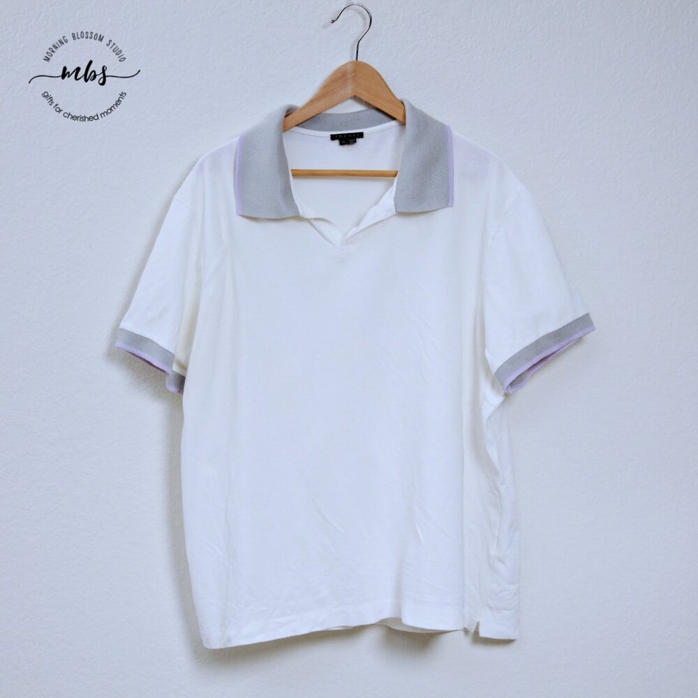 Theory Cotton Short Sleeve Polo Shirt
